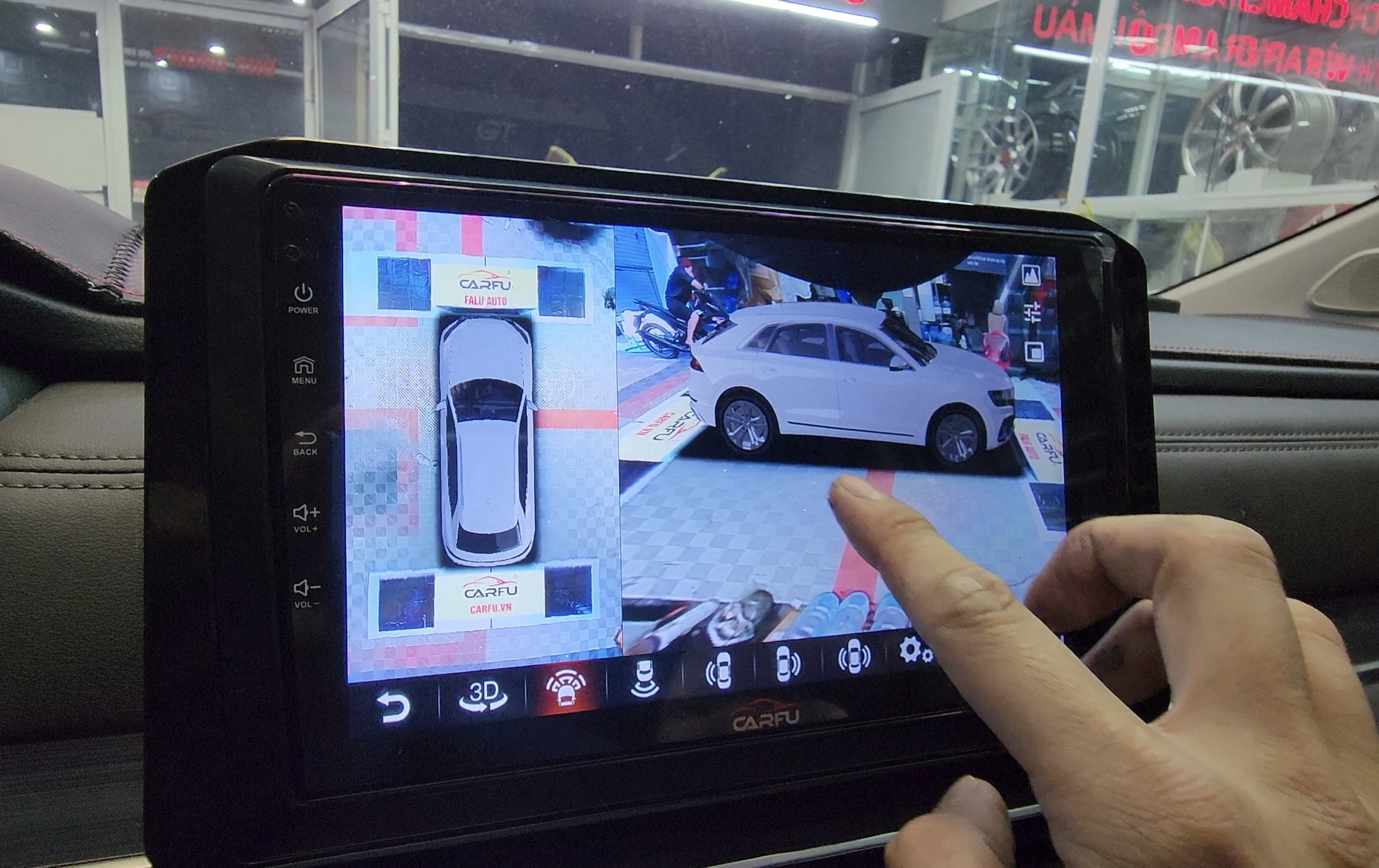 màn hình android camera 360